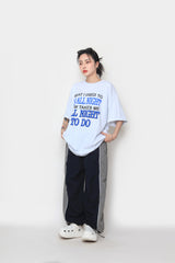 ツートーンカラードストリングパンツ / two-tone colored string pants