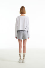チェリーショットテルーパンツ／CHERRY SHORT TERRY PANTS [MELANGE GRAY]
