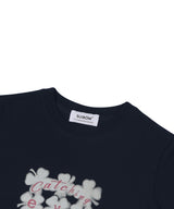 Catching Eye Crop T-Shirt in Navy