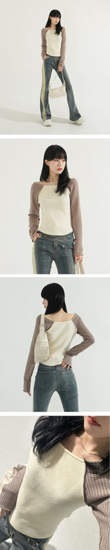 Joy Raglan Long Sleeve Boatneck Top