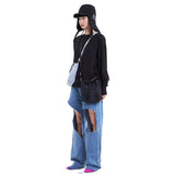 EAR FLAP CAP BLACK