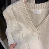 Quattro wool knit vest