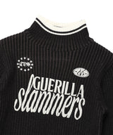 W SLAMMERS TURTLE NECK KNIT BLACK(CV2DFFK640A)