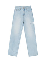 ダメージワイドデニムパンツ / W1014 DAMAGE WIDE DENIM PANTS