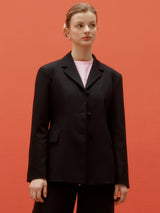 Three button single jacket - Black (6682469236854)