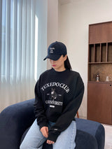 タキシードキャットクラブスウェットシャツ / TUXEDO CAT CLUB SWEATSHIRT BLACK