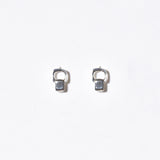 Square Link Mini Stud Earrings
