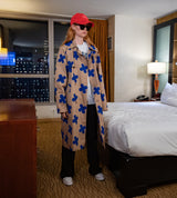 フラワーコート / Flower pattern oversized coat (4590649901174)