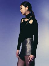 no.172ブラックピアス/no.172 earring black