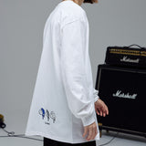 オーバーフィット M ロングスリーブT/OVERFIT M LONG-SLEEVED T-WHITE