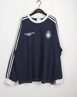 ロイルトラックカラーコンビネーションオーバーフィットロングスリーブTシャツ