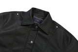 ビーガンレザーバイカージャケット / VEGAN LEATHER BIKER JACKET_BLACK
