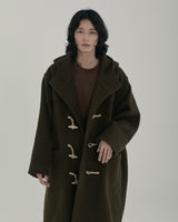 ダッフルコート/unisex duffle coat khaki