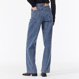 Womans Signature Stud Wide Fit Denim Pants Indigo