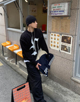 No.0483 lettering round KNIT (4color)