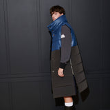 [UNISEX] JUN PADDING VEST, NAVY + BLACK (6626379825270)