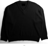 MJ Overfit Masion V Neck Knit (6color) (4638421876854)