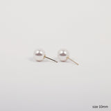 14Kゴールドスワロフスキーパールピアス/14K Gold Swarovski Pearl Earring (10mm + silicone clutch)