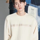 Embroidered Crewneck Sweatshirt (2color) (6674960023670)