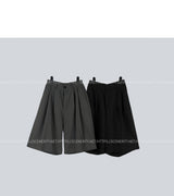 2タックコットンバルミューダパンツ / Two Tuck Cotton Bermuda Pants