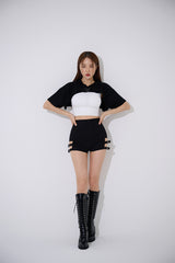 バックルフードボレロ/TOP(9365) Buckle Hooded Bolero