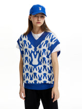 MOON BUNNY MONOGRAM VEST ULTRAMARINE (6586529742966)