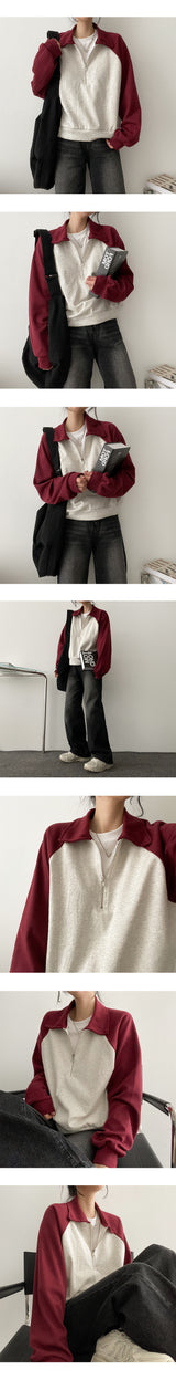 Lone washing side banding denim wide pants