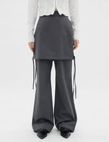 チャコールスカートパンツ / Charcoal Skirt Pants
