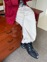 Slit puff point pants