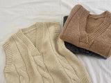 Quattro wool knit vest