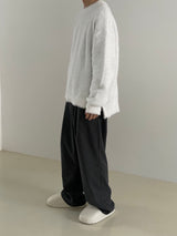 Wearable one tuck banding pants