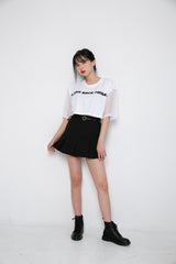FBFネットクロップTシャツ/TOP(8643) FBF Net Crop Tee