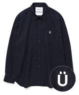 Uロゴ コンフォート 長袖シャツ ネイビー / U LOGO COMFORT SHIRT [NAVY] (4414563680374)