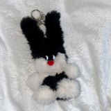 Black rabbit keyring