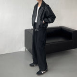 レザークロップドジャケット / UI leather cropped jacket