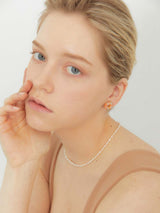 2021 Pantone Doughnut Marbling earring (OR) (6641944756342)