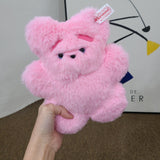 Pink Yeti Teddy bear (6658146533494)