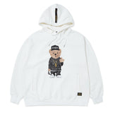 EMB COMPTON BEAR OVERSIZED HEAVY SWEAT HOODIE WHITE / GREY / BLACK (4627781517430)