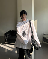 スクラッチスリーブT / Scratch Sleeve Tee (2 color)