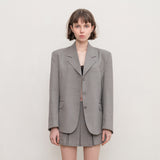 BASIC SINGLE JACKET (GREY)