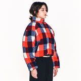 ウェア―ドフリースクロップジャケット/WEIRD FLEECE CROP JACKET (RED)