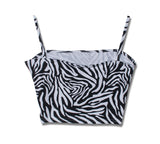 ゼブラクロップノースリーブ / TOP(8983) Zebra Crop Sleeveless