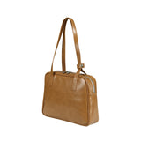 トラペゾイドミドルショルダーバッグ / Trapezoid Middle Shoulder Bag (camel)