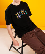 カラフルビッグロゴTシャツ / COLORFUL BIG LOGO T-SHIRTS [BLACK]