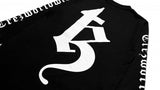 BE TREZ LS TEE - BLACK (GLOW IN THE DARK - YELLOW) (6635581866102)