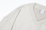V-NECK CROP SWEATSHIR (Ivory)
