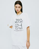 ディスイズマイキャットTシャツ/THIS IS MY CAT TSHIRT-WHITE