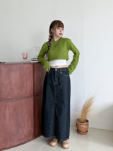 ブロッケンドウロングスカート/no.3429 Broken Dough Long Skirt