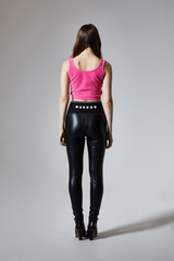 Faux leather leggings