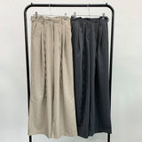 Stripe strap slacks
